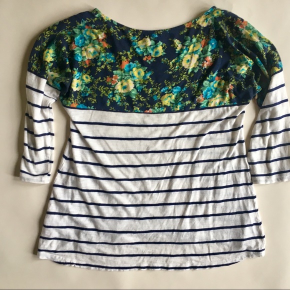 Anthropologie Split Stripes Pullover - Picture 4 of 7
